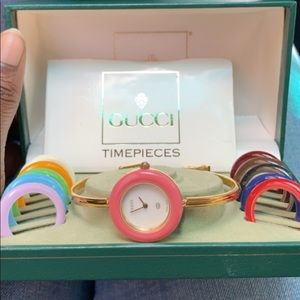 Gucci  Watch w/ Interchangeable Face Watch Bands